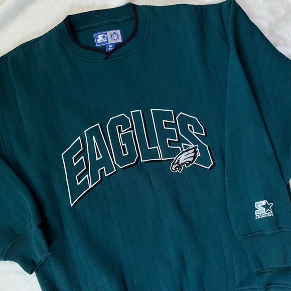 RARE VINTAGE 90S EAGLES NFL CREWNECK - Picture 2 of 9